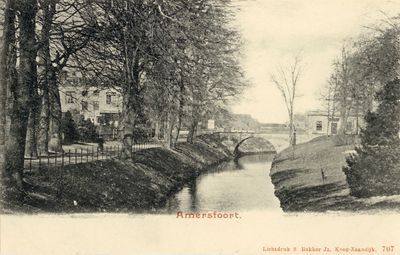 12831 Gezicht op de Westbuitensingel in het Plantsoen-Zuid te Amersfoort uit het oosten; met links hett Beukenlaantje. ...